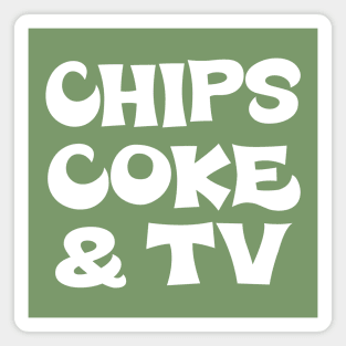 Chips, Coke & TV #2 Magnet